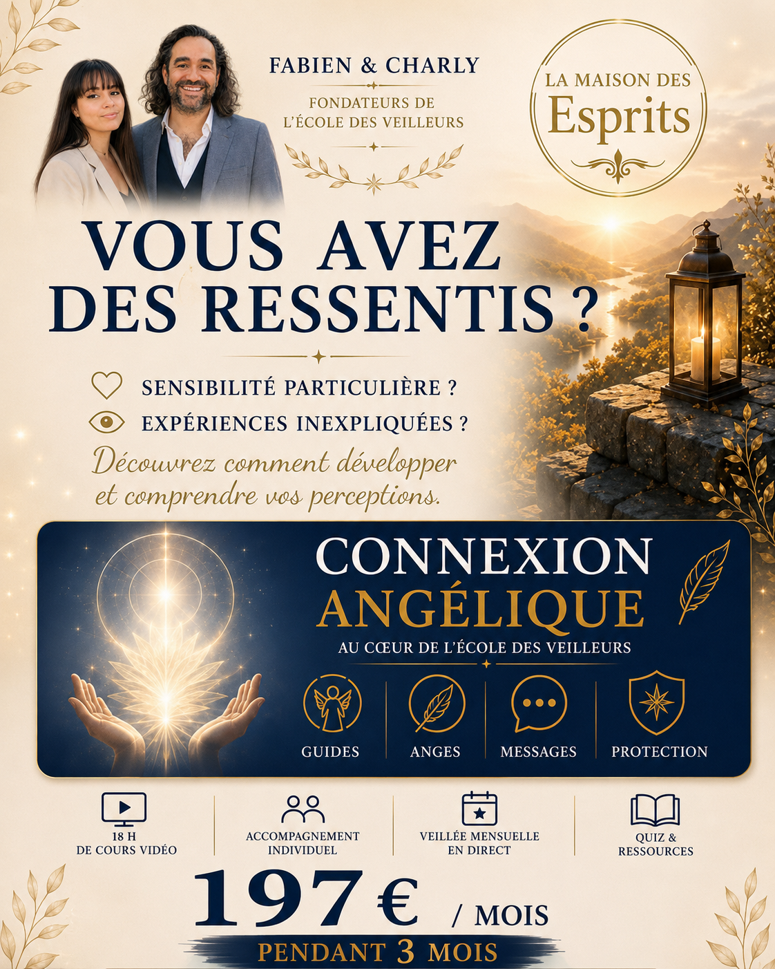 Affiche Connexion Angélique — La Maison des Esprits